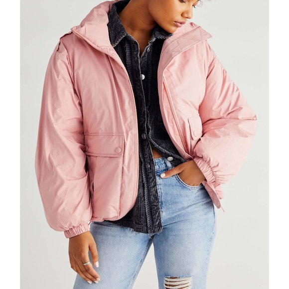 Free People Jackets & Blazers - 🎉LAST CHANCE🎉 NWT Free People Duvet Bomber Jacket / Faded Rose